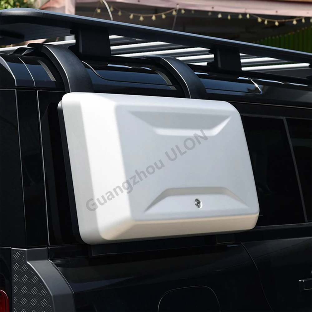 

High Quality Car Accessories Exterior Luggage Storage Box Silver Side Tool Box For Land Rover 2020+ Defender 110