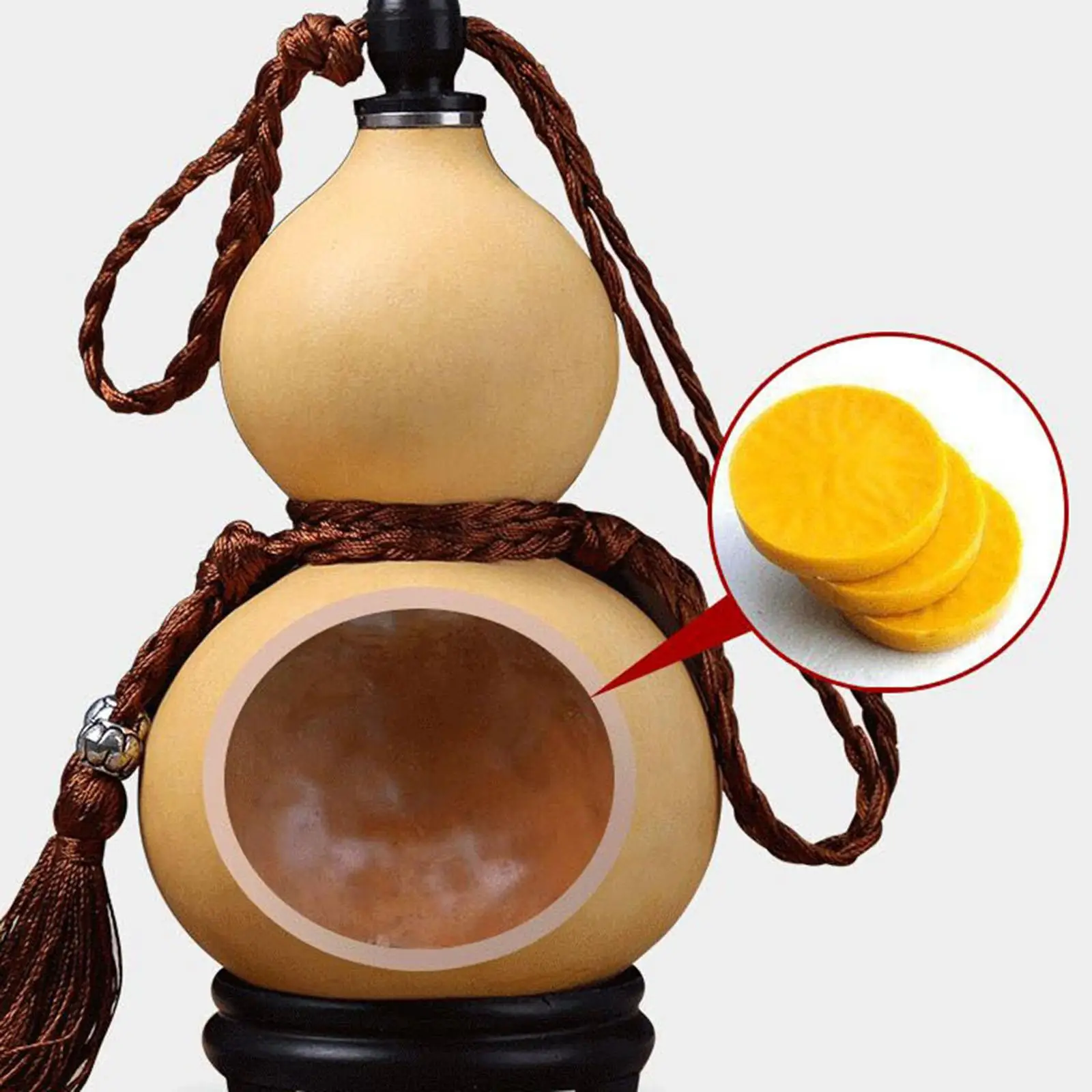 

Gourd Flask Alcohol Water Cup Portable Dried Gourd Hip Flask for Outdoor Activities Barbecue Recreation