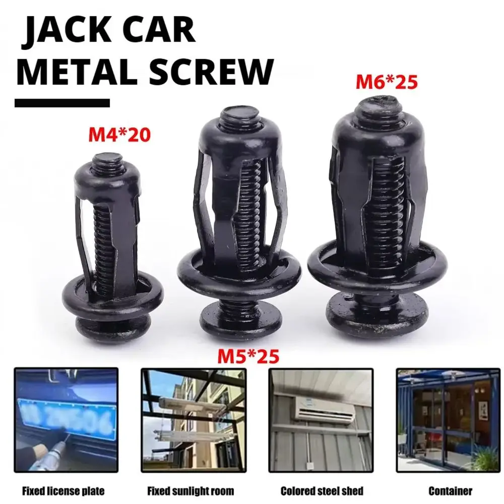 20PCS Metal Material Rivet Nut Kit Threaded Insert Petal Shape Rivet Screw Bolt Clamp Lock Design Self-Locking Nuts