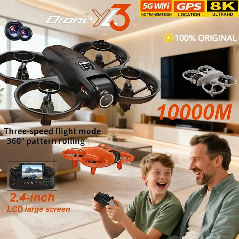 YL3 RC الطائرة بدون طيار 8K HD كاميرا مزدوجة المهنية 2.4G 5G GPS كوادكوبتر HD التصوير الجوي طائرات التحكم عن بعد الأولاد اللعب الهدايا #1