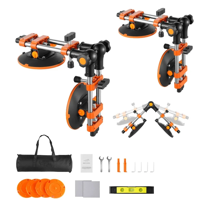 

Packs Seamless Granite Seam Setter 90°-120° Adjustable with 6 in Suction Cups Seam Joiner for Tile Joining & Leveling