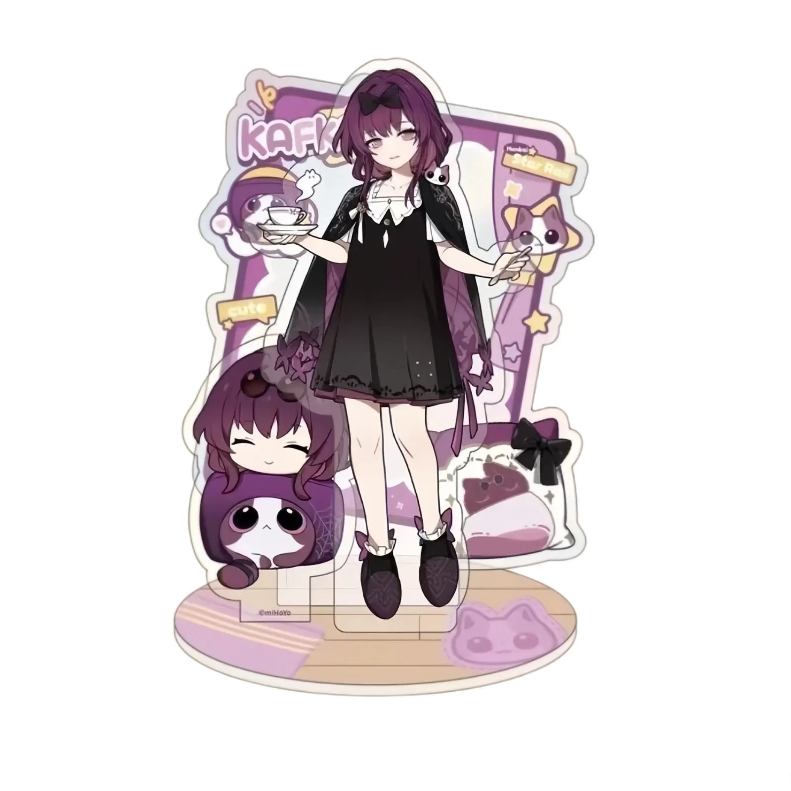 Аниме-атрибутика Honkai: Star Rail: акриловая подставка «Серебряный Волк», фигурки Кафки и Робина, модель-брелок, настольное украшение, стоячая фигурка-табличка