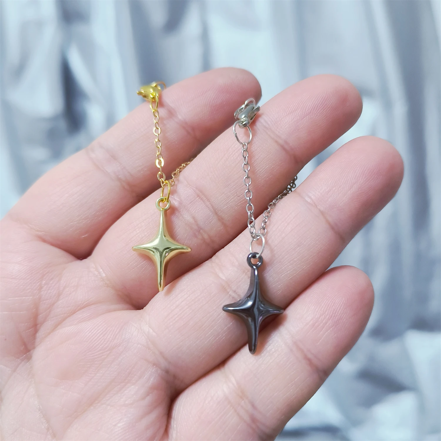 

For BJD 1/6 Scale Blyth OB Doll Size Simulation Big Star Necklace Mini Tiny Accessories Decoration Alloy Prop Fashion