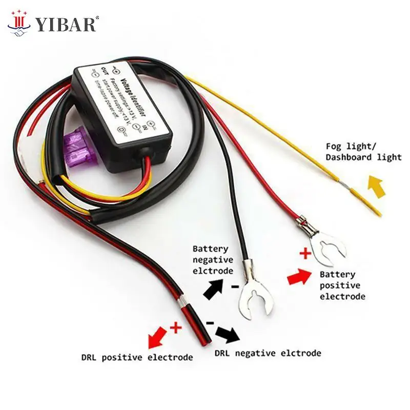 Car Daytime Running Light Controller  LED Delay Controller Automatic ON/OFF Harness Controller Module DRL Relay