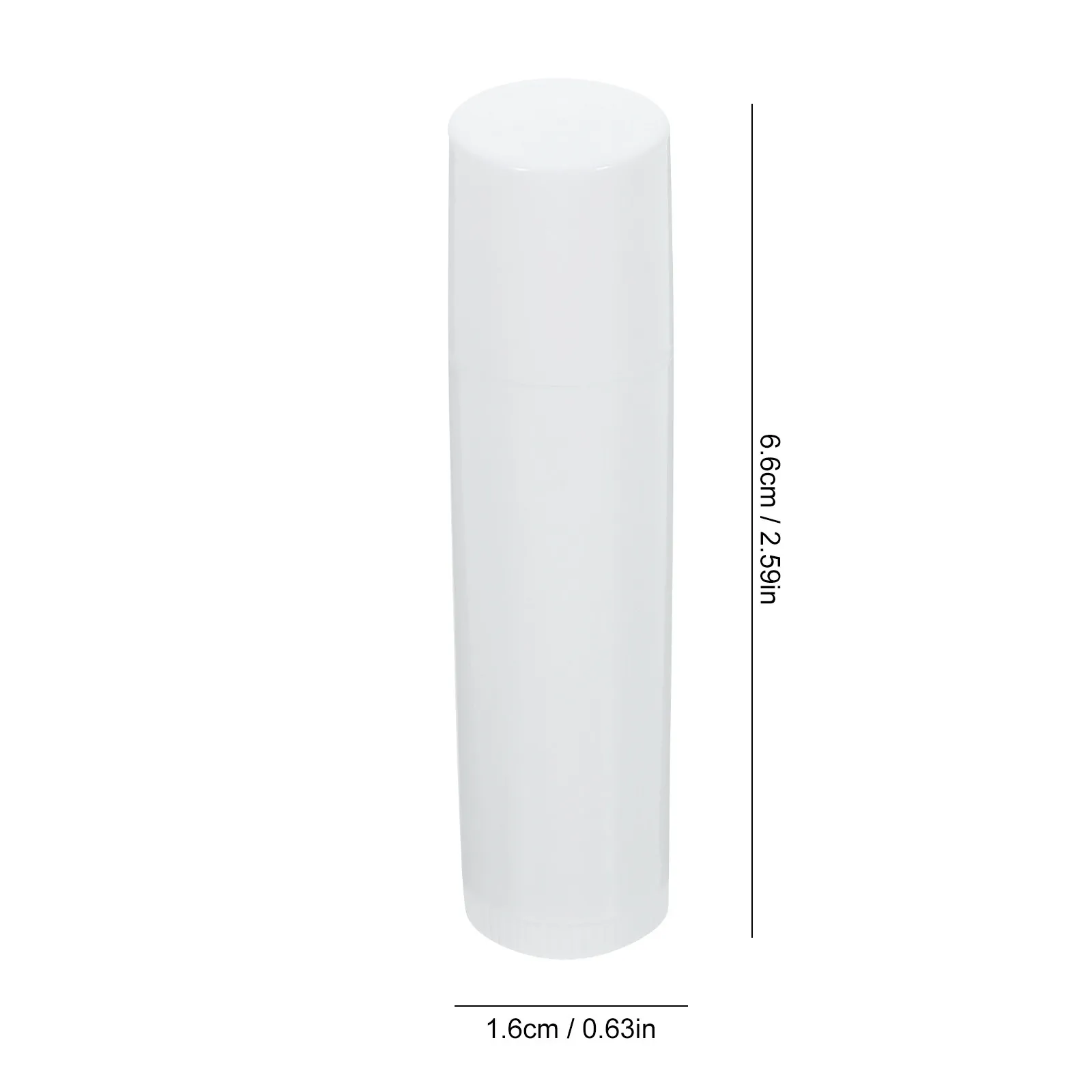 50Pcs Lip Balm Containers Reusable 4G Empty Tubes with Push Up Wheel for DIY Lip Products Transparent White Caps