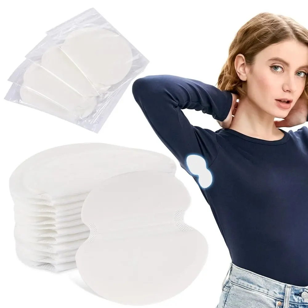 10pcs Self Adhesive Underarm Sweat Pads Breathable Skin Friendly Armpit Sweat Pads Disposable Sweat Absorbing
