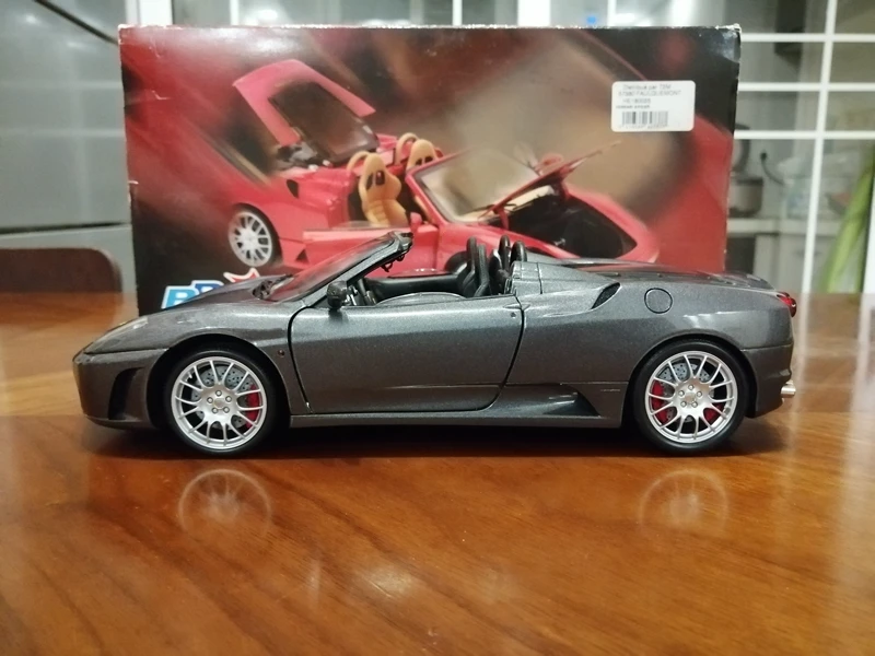 BBR 1:18 F430 Spider Gray Simulation Limited Edition All Open Alloy Metal Static Car Model Toy Gift