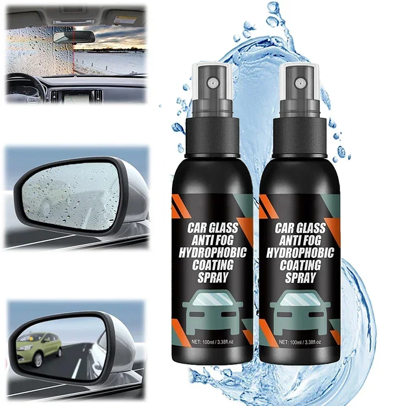 1/3PCS Portable Car Glass Anti-Fog And Rainproof Agent Windshield Spray Water Barrier Film Protection Car Protection Cleaner