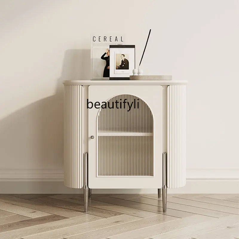 

Household Minimalist Storage Side Cabinet Living Room Chest of Drawers Combination Bedroom Bedside Table Clothes Closet Dual-Use