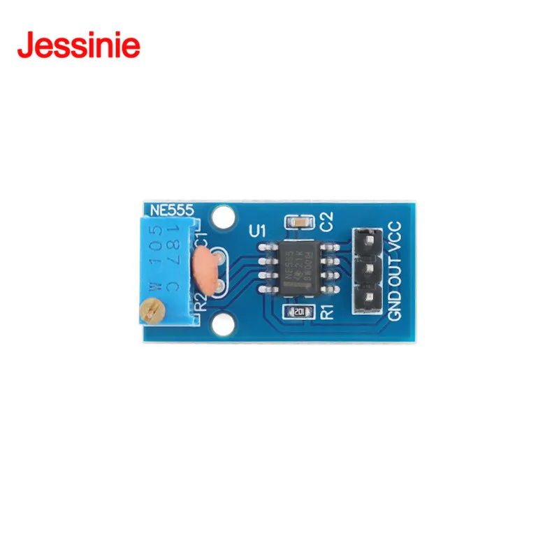 2Pcs/1pc NE555 Pulse Frequency Duty Cycle Adjustable Module Signal Generator NE555 Monostable Switch Relay Delay On-Off 5V-12V