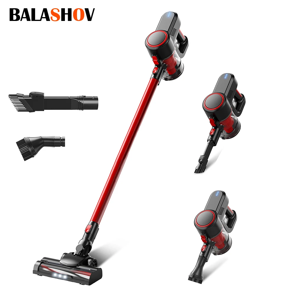 Wireless Handheld Vacuum Cleaners 13KPa Powerful Suction 120W LED Lighting Electric Sweeper Cordless Home 0.8L Dust Cleaner