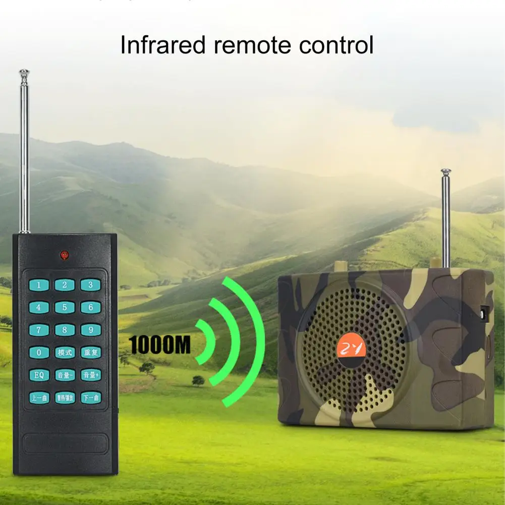 E-898 Stable Voice Amplifier Infrared Remote Controller Wide Coverage Mini Hunting Speaker Amplify