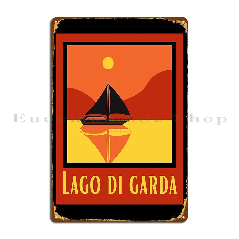 Lago Di Garda Oldschoolb Metal Signs Club Living Room Personalized Cinema Rusty Tin Sign Poster