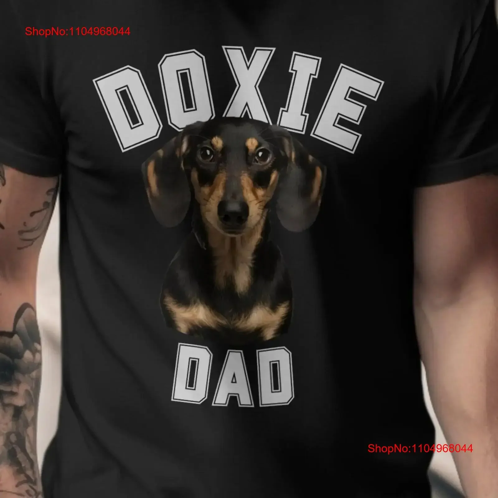 Camiseta Doxie Dad, amante del perro salchicha, propietario de perro negro y tostado, Top divertido de algodón para padres y mascotas, informal lavado vintage para el Día del Padre