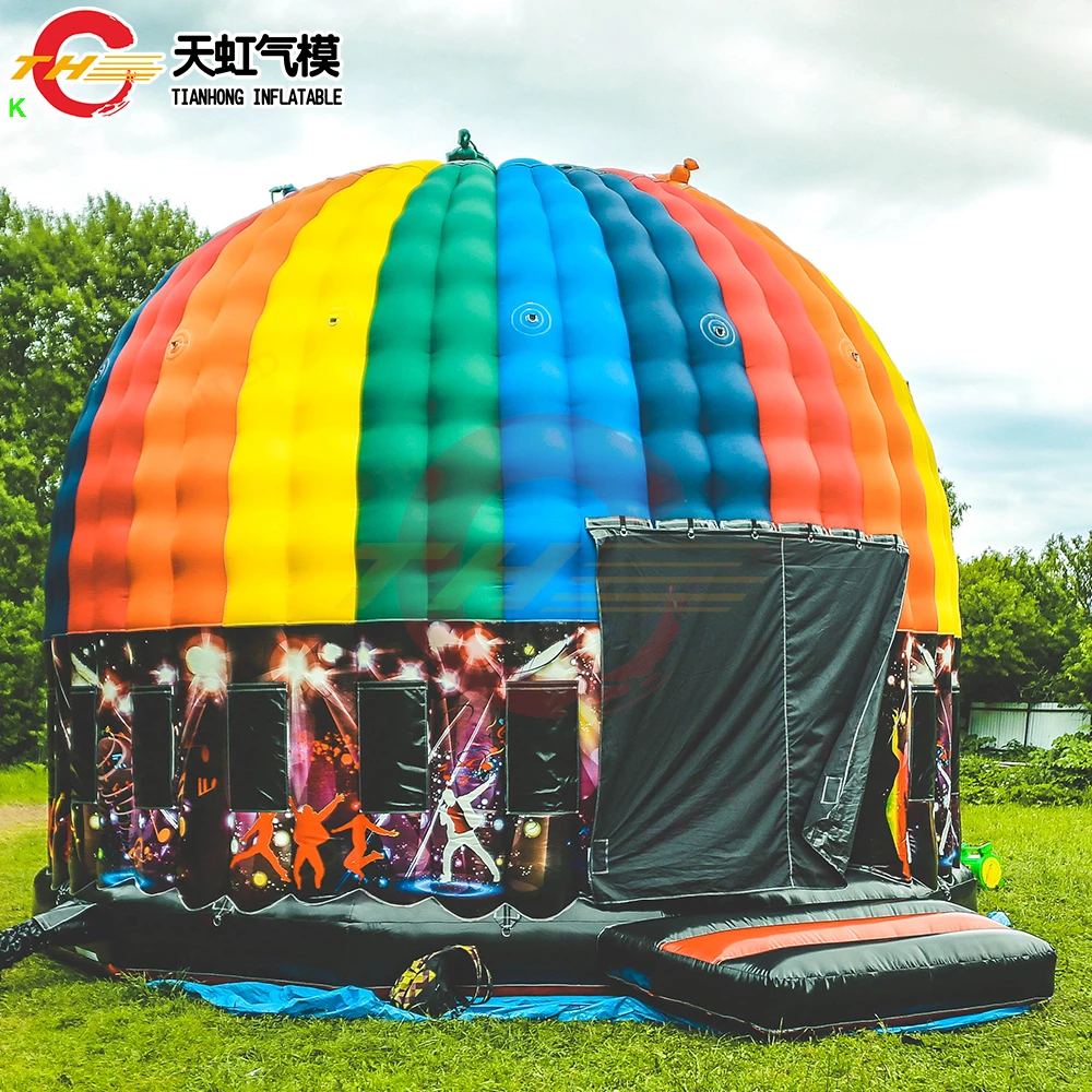 5x4m Commercial Inflatable Dance Dome Disco Bouncer Bounce House for Party Dancing with Blower