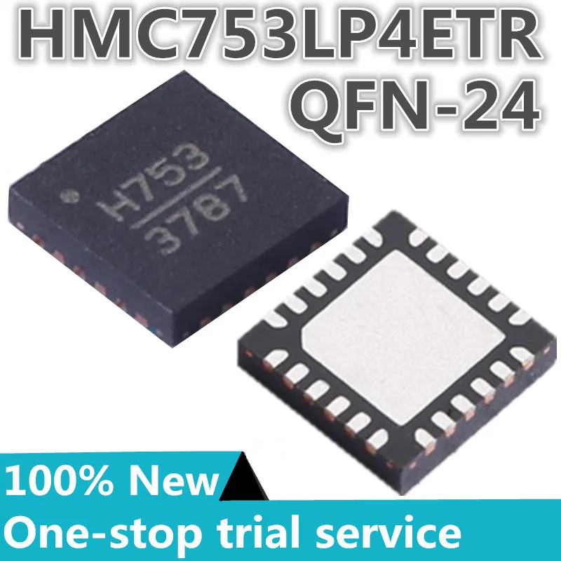 

1-10PCS %New original HMC753LP4ETR HMC753LP4E Silkscreen H753QFN-24 Rf amplifier IC general 1GHz ~ 11GHz