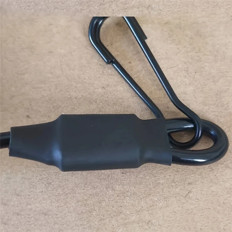 DIZETION Taktische Anti-verloren Elastische Lanyard Anti-diebstahl Anti-cut Frühling Sitz Gürtel Pistole Seil Schlüssel Ring taschenlampe Zubehör – Detail 6