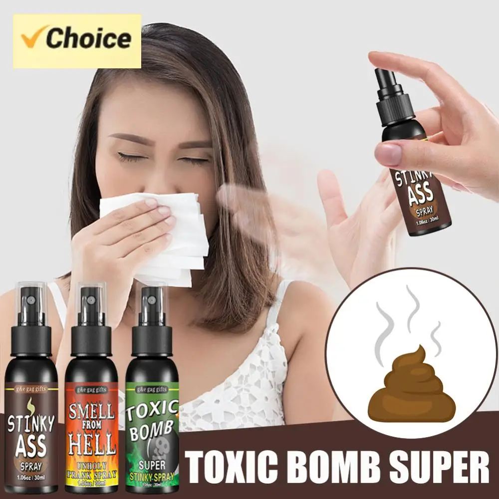 30 مللي ضرطة الكمامة رذاذ لوازم الحفلات البلاستيك نتن ضرطة للبالغين والأطفال الرهيبة نتن ضرطة رذاذ غير سامة هالوين ألعاب مضحكة