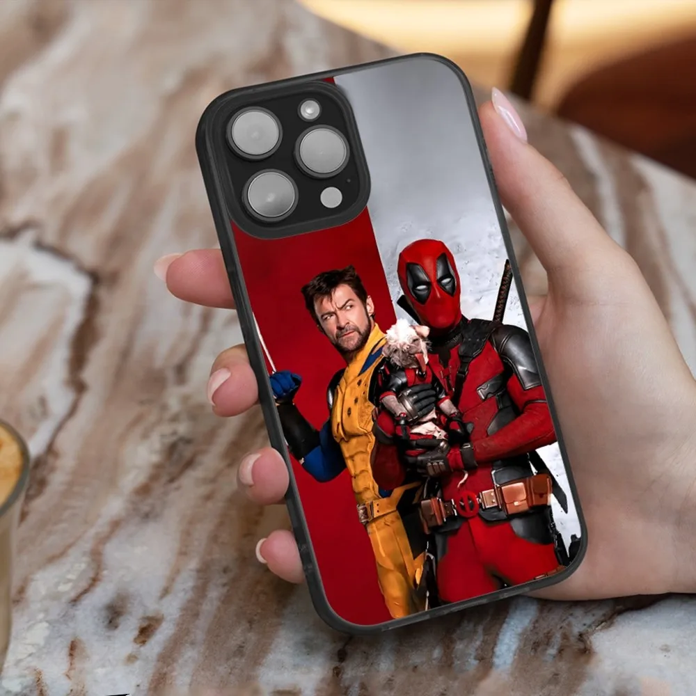 Phone Case For iPhone 16,15,14,13,12,11,Plus,Pro,Max,Mini D-Deadpool W-Wolverine Magesafe Magnetic Wireless Charge