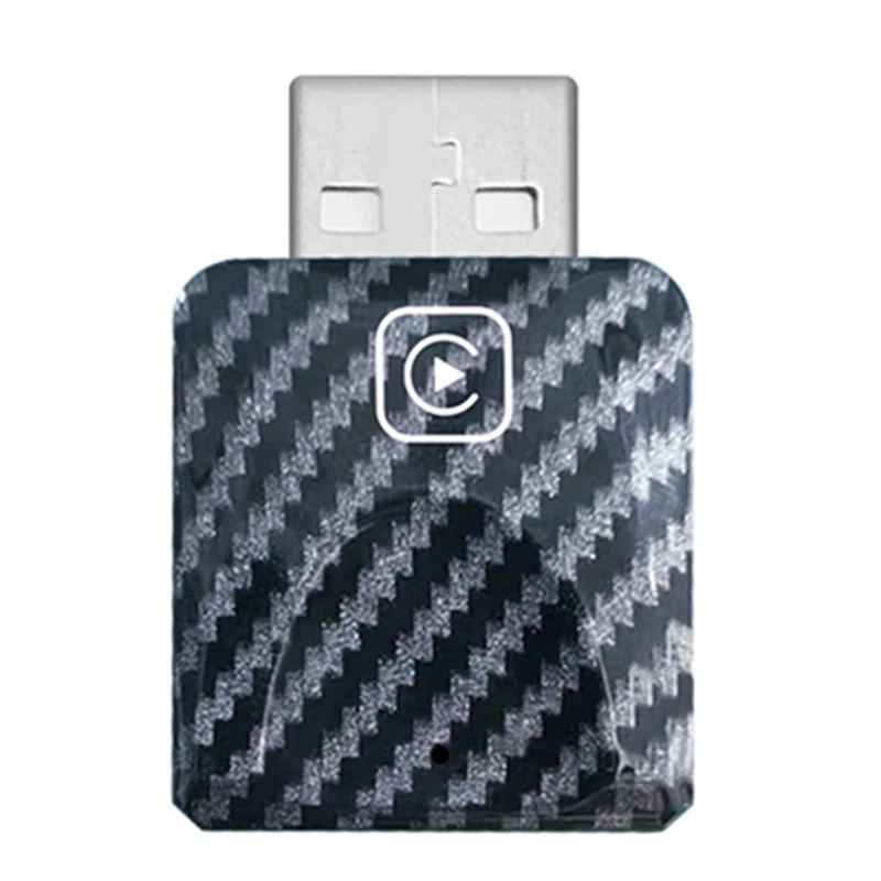 Mini adaptador inalámbrico para Apple Carplay, Dongle de reproducción para coche, Bluetooth, Wifi, conexión rápida, Plug & Play para coche Carplay con cable