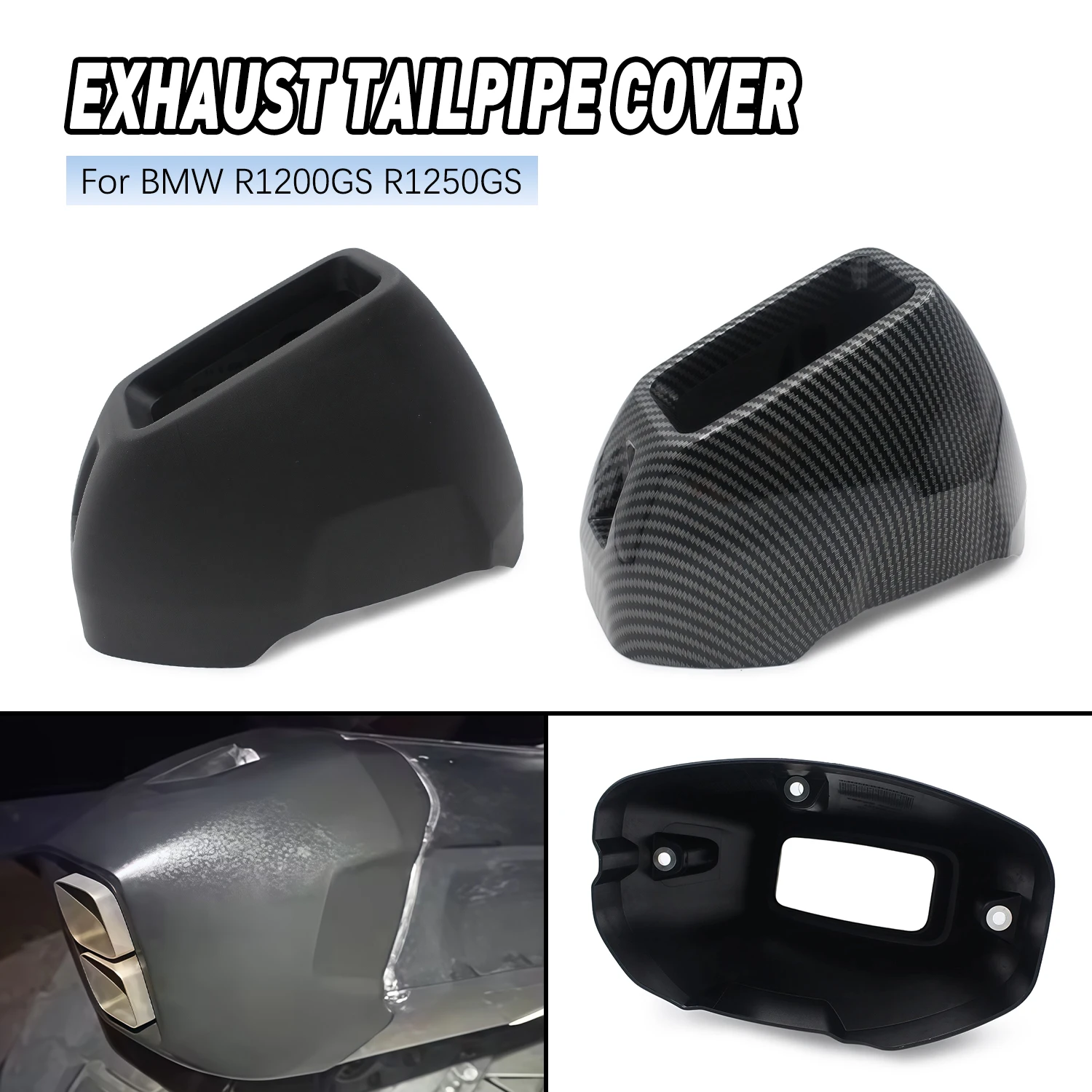 

Housing Tail Cap Cover Exhaust Pipe Protection Motorcycle Muffler Tip Cove For BMW R1200GS R1250GS ADV 2013-2022 2023 2024 2025