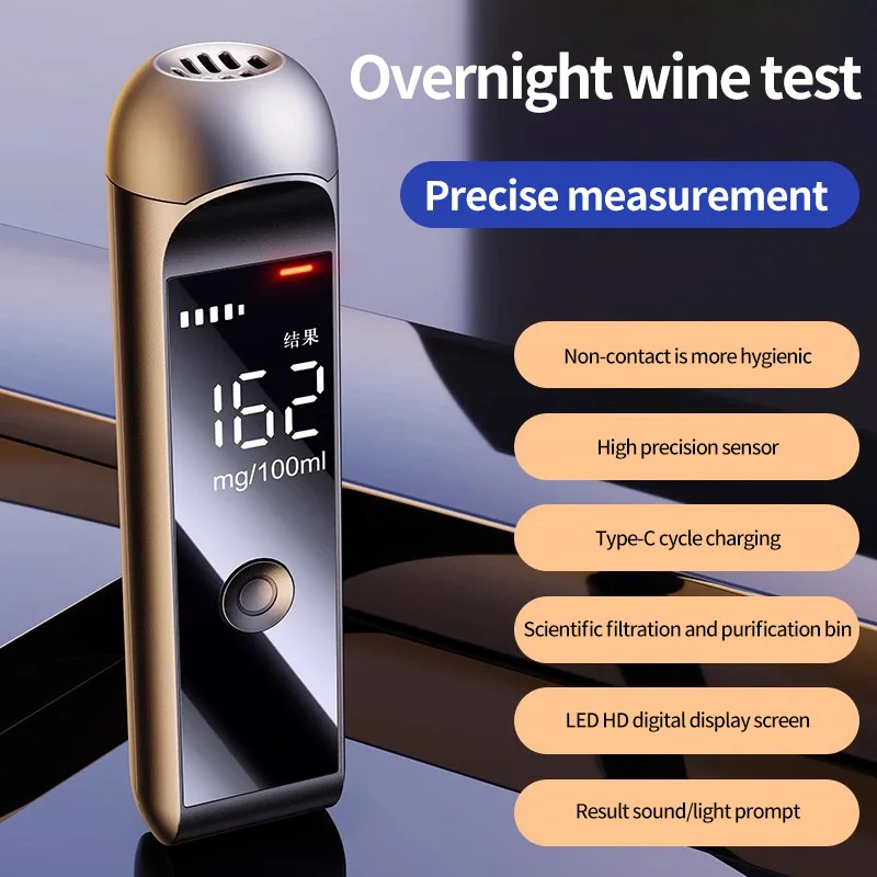 Alcotester Breath Alcohol Tester Portable Breathalyzer Alcohol Test Tools Alcoholimetro Digital Detector For Home Drunk Driving