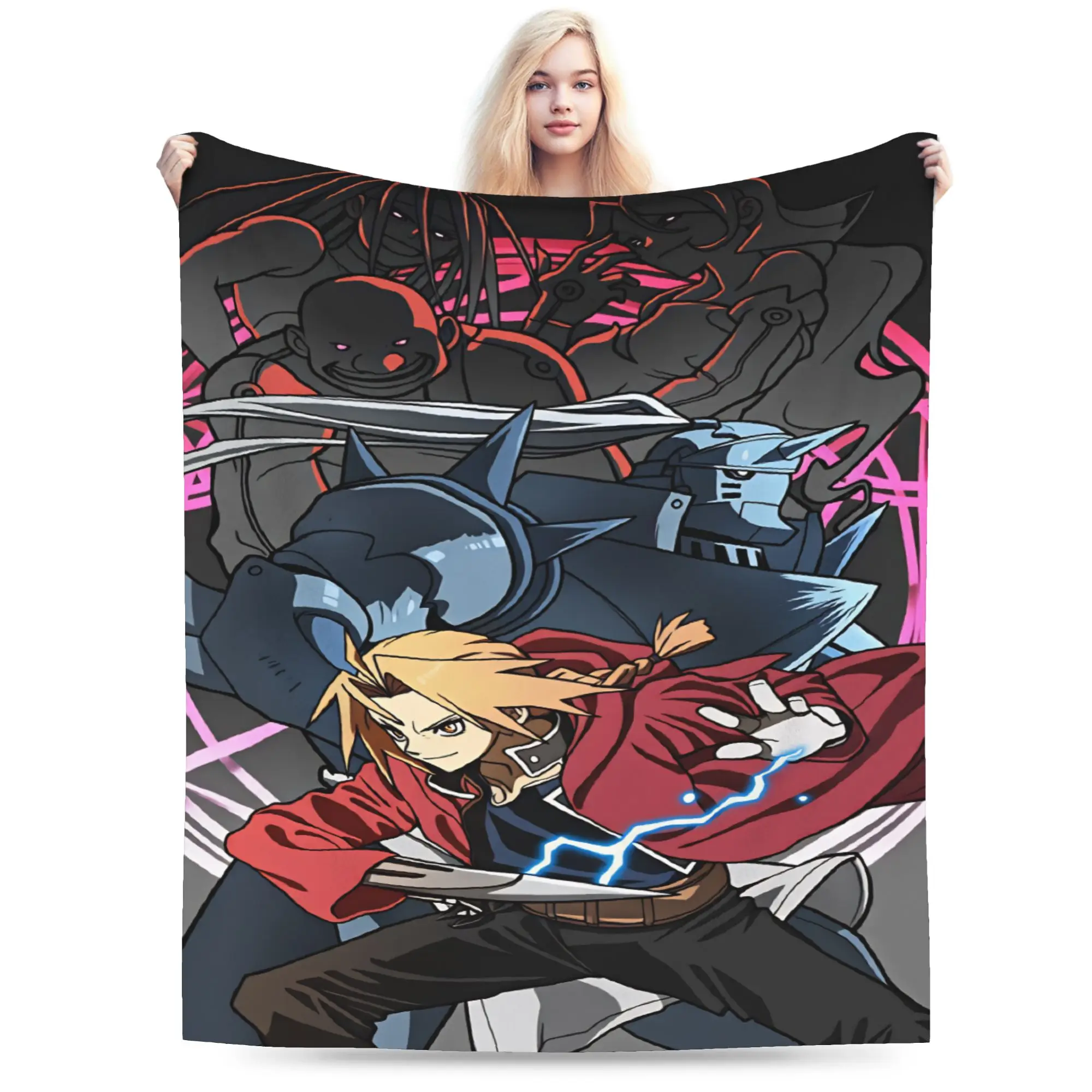 Roy Mustang Blanket Adults Fullmetal Alchemists Flannel Bedding Throws For Home Decor Warm Soft Custom Quality Bedspread Gift