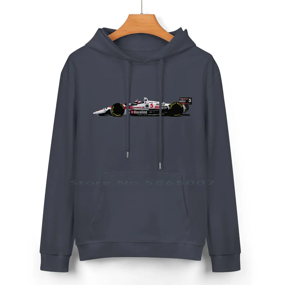 Nigel Mansell 1993 Lola T93 / 00 Indycar Pure Cotton Hoodie Sweater 24 Colors Grand Prix Race Ayrton Senna Monaco Circuit Cars