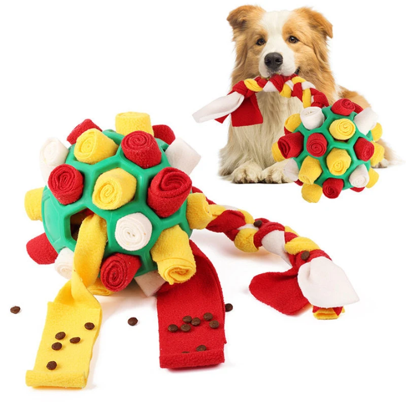 Dog Toy Tumbler Leaky Food Ball Elliptical Track Rolling Ball Slowly Feeding Protects Stomach Increase Intelligence Pet Supplies