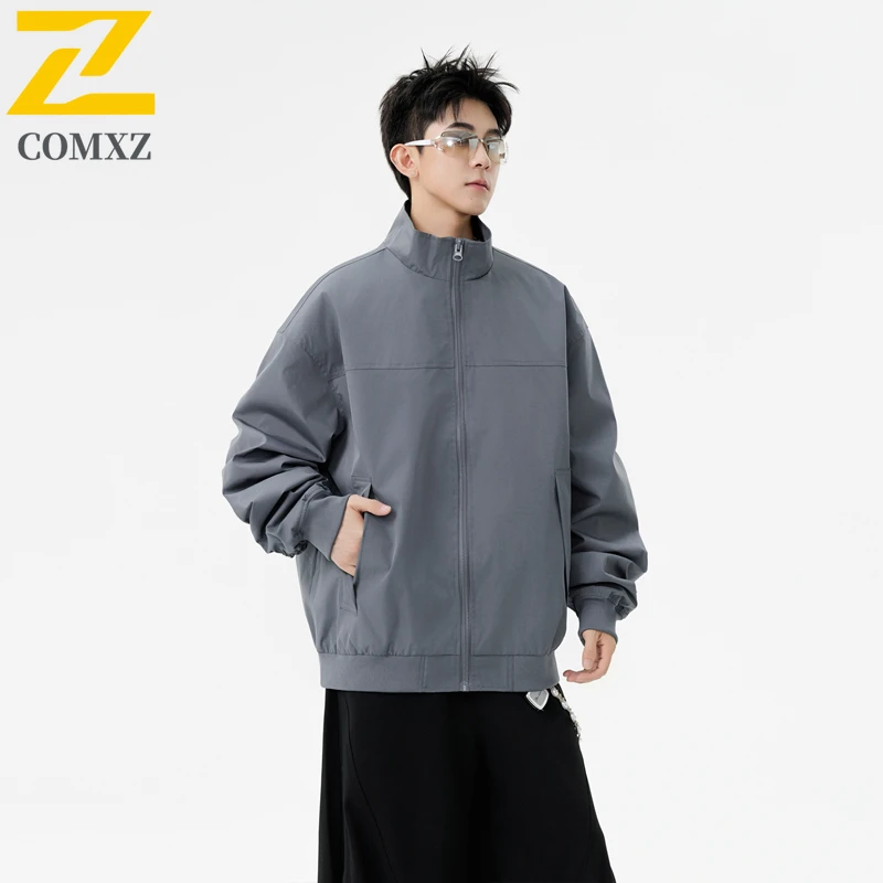 

Новинка 2023 года, осенняя американская рабочая одежда, куртка с лацканами, повседневное универсальное пальто в летном стиле, свободная посадка, винтажная уличная модная верхняя одежда