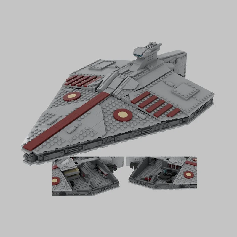 752 قطعة MOC Acclamator فئة كروزر الداخلية ستار نموذج بناء هدية الكريسماس كتل العمارة لعبة لتقوم بها بنفسك فكرة عيد ميلاد الاطفال