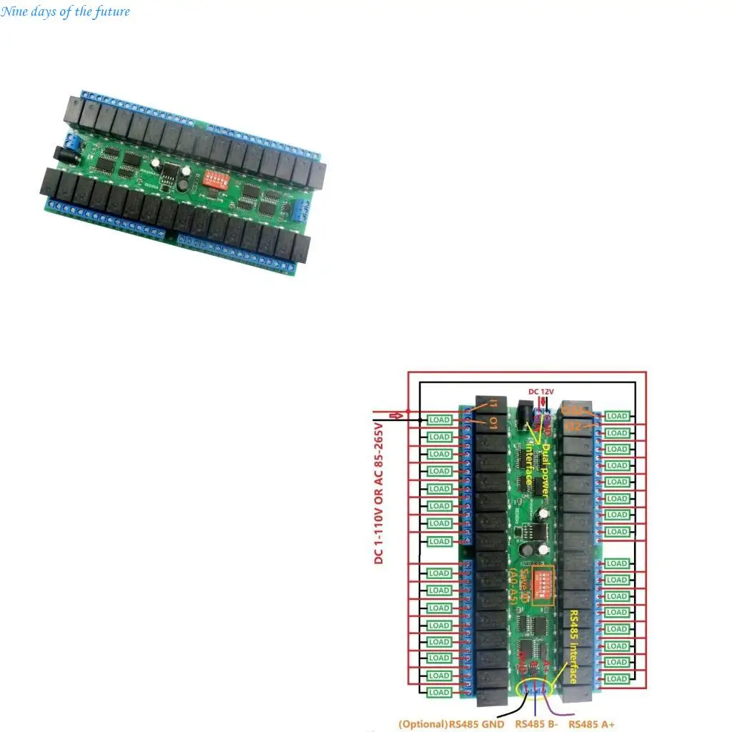 

Многоцелевая 32-канальная плата RS485 Modbus RTU для управления двигателем, светодиодная автоматизация, замена платы порта E65A