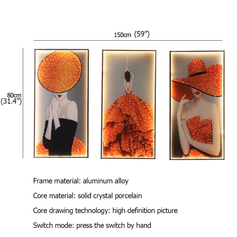 SOFITY Wall Lamps Modern Fashion Three Pieces Suit Sconces Lighting LED Creative For Home