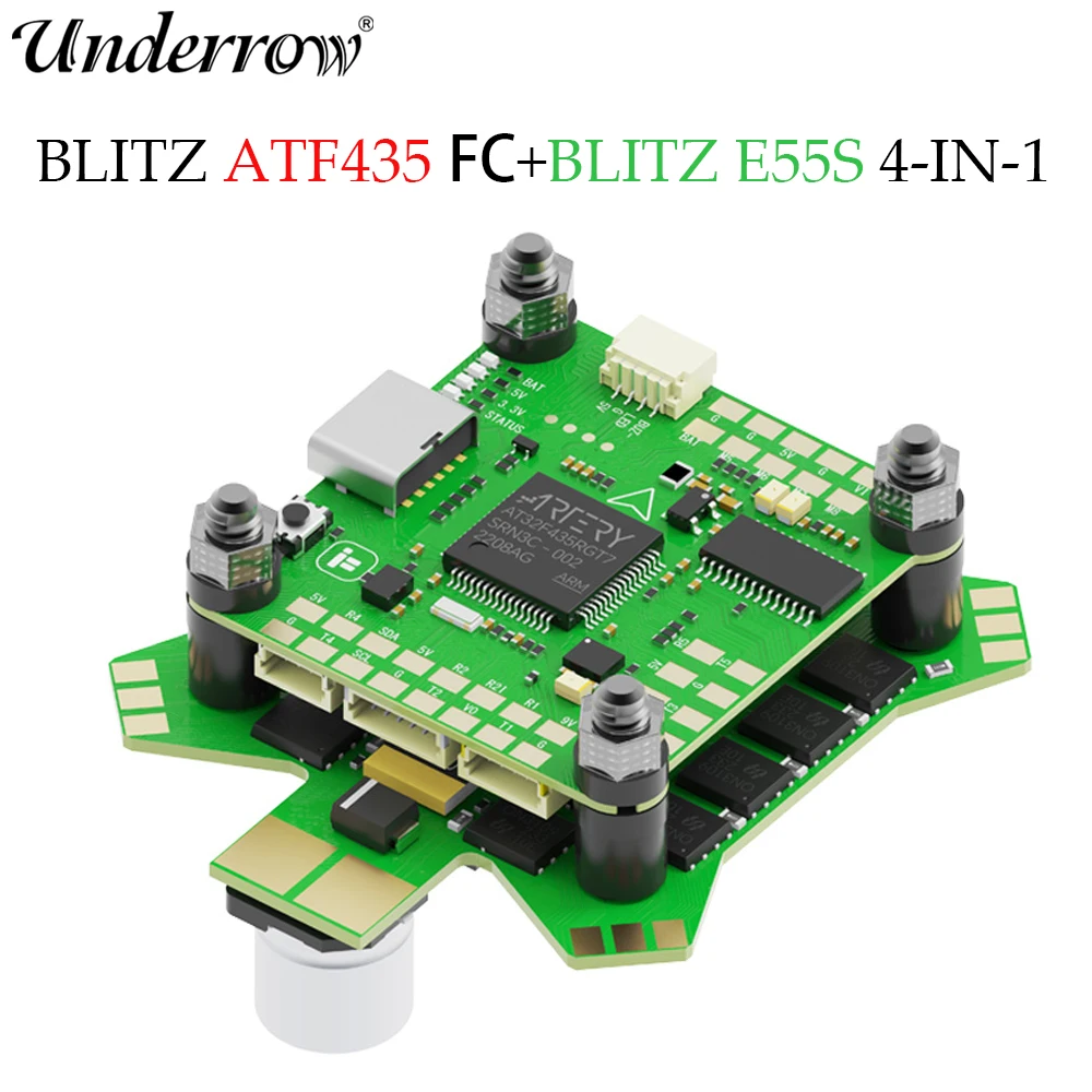 

iFlight BLITZ ATF435 55A Stack BLITZ ATF435 Flight Controller with BLITZ E55S 4-IN-1 2-6S ESC for RC FPV Freestyle Racing Drone
