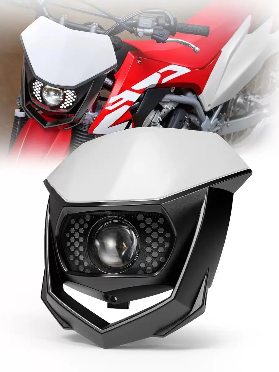 AliExpress APNNPS LED Headlight Headlamp Universal For KTM EXC Honda CRF XR Suzuki DR-Z Kawasaki KLX Yamaha WR Dirt Bike Off-road Motocross light