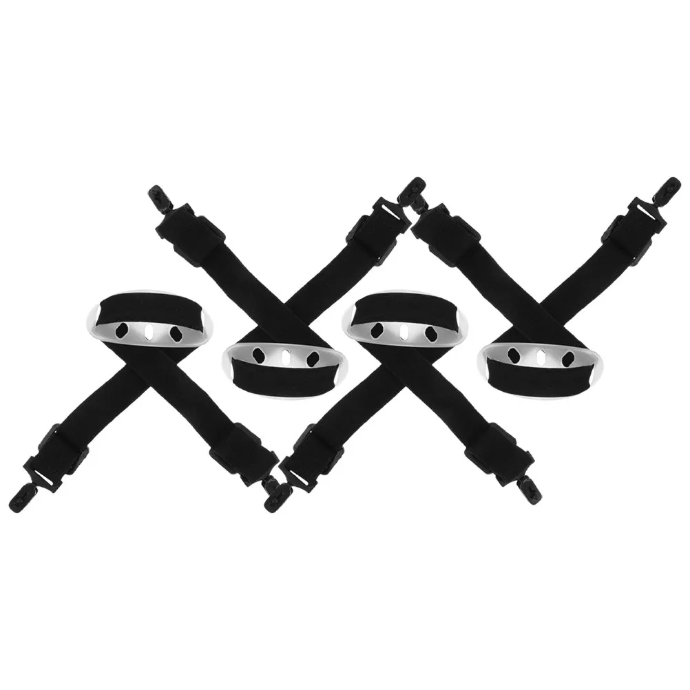 

4Pcs Universal Hard Hat Chin Strap Elastic Adjustable Polyester Chin Cup Outdoor Safety Guard Windproof Secure Fit