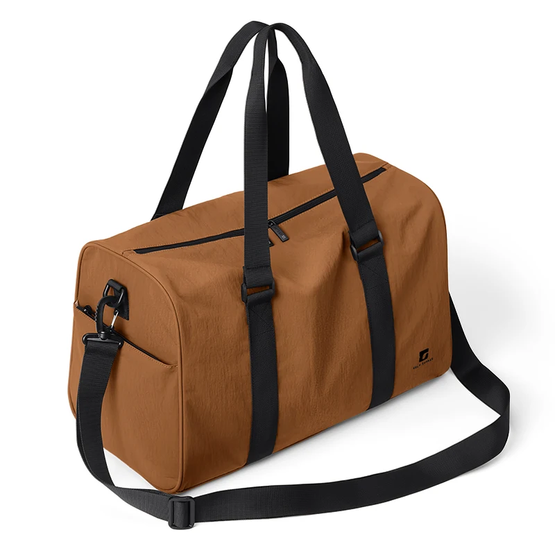 GOLF QUALITY Large Capacity Travel Bag Waterproof Foldable Duffel Versatile Handbag Lightweight Sand Brown Luggage for Travel view 5