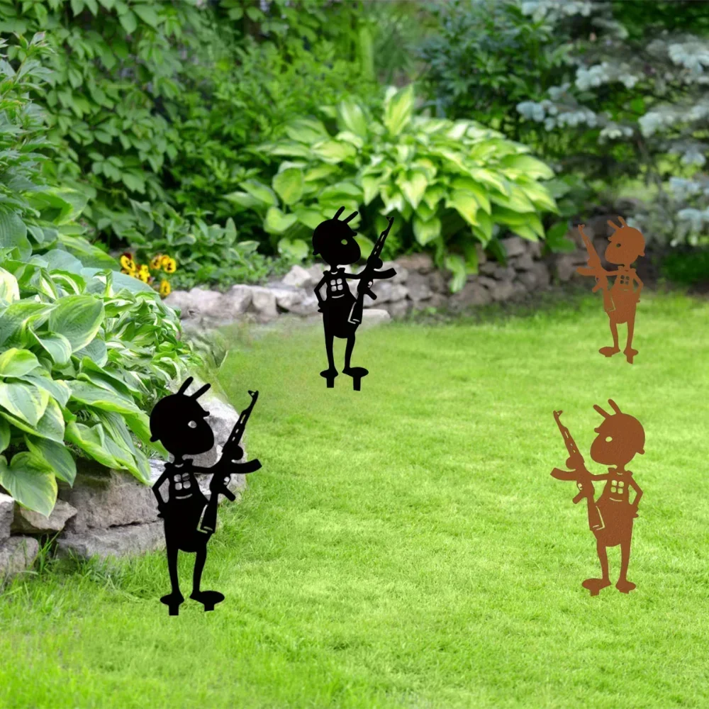 Splendid Garden Ants Outdoor Metal Grandeur – Majestic for Your Garden. Grand Ant Ornaments.