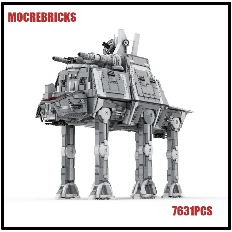 

MOC Military Transport Armored Vehicle All-Terrain Tactical Command Walker Building Blocks Assembly Model Star Movie Bricks Toys