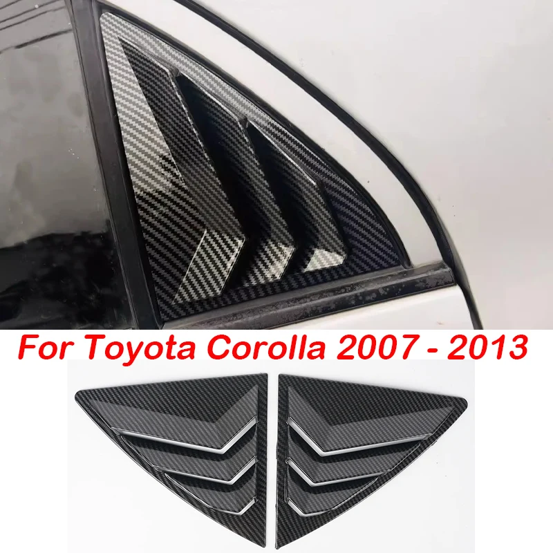 

Жалюзи из углеродного волокна для Toyota Corolla 2007-2013 2009 2010 2011 2012, крышка вентиляционного отверстия, прилипающий щиток