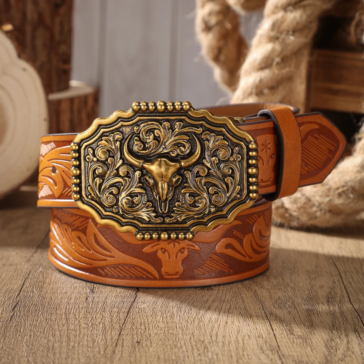 Ein PU-Gürtel für Damen und Herren, der den Stil von Western-Denim und Retro vereint, ist perfekt für alltägliche Freizeitausflüge. – Detail 5