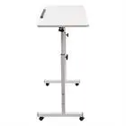 Adjustable Height Standing Desk, Portable Laptop Desk, Rolling Computer Stand with Adjustable Height