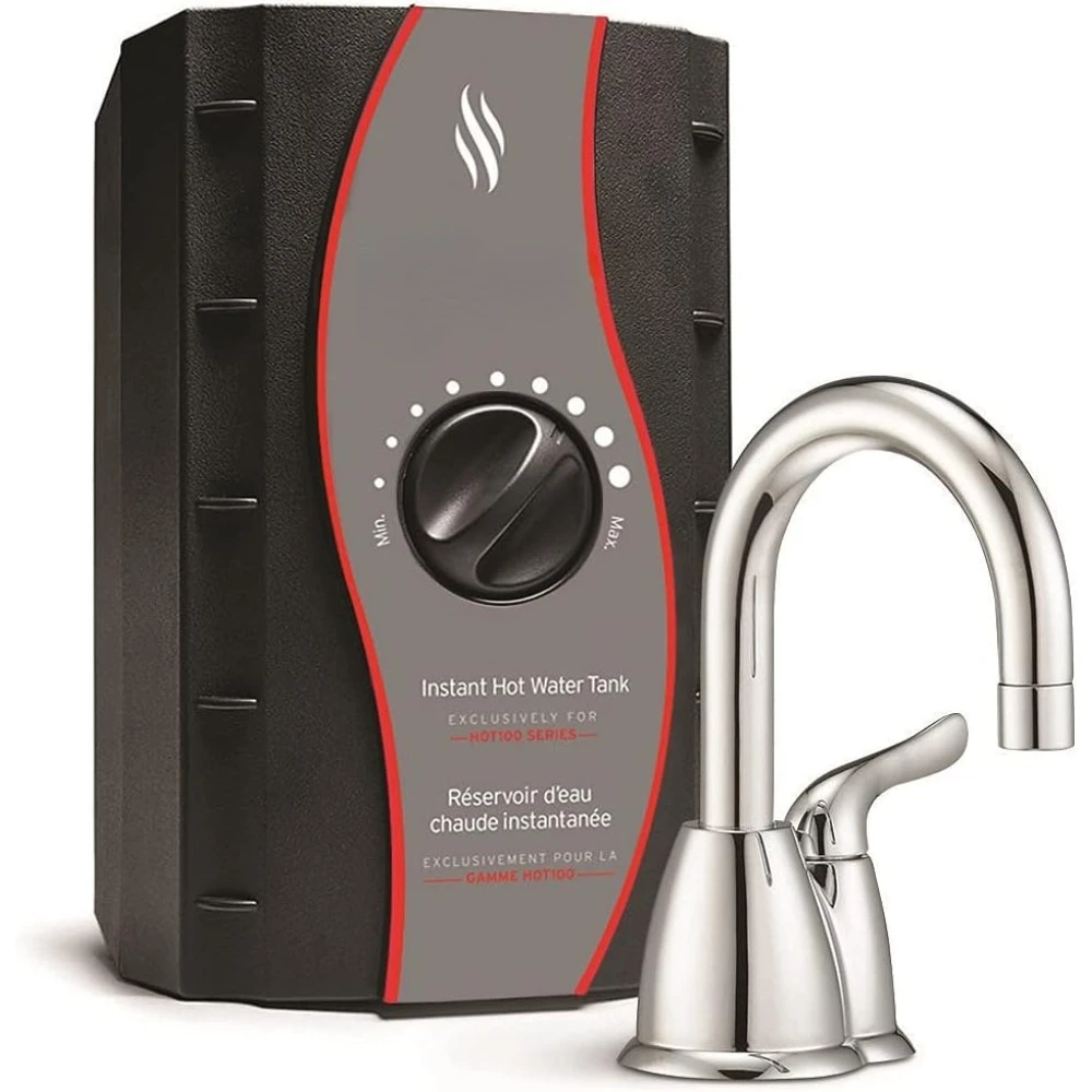 HOT150 Instant Hot Water Dispenser System - Faucet & Tank, Chrome, H-HOT150C-SS