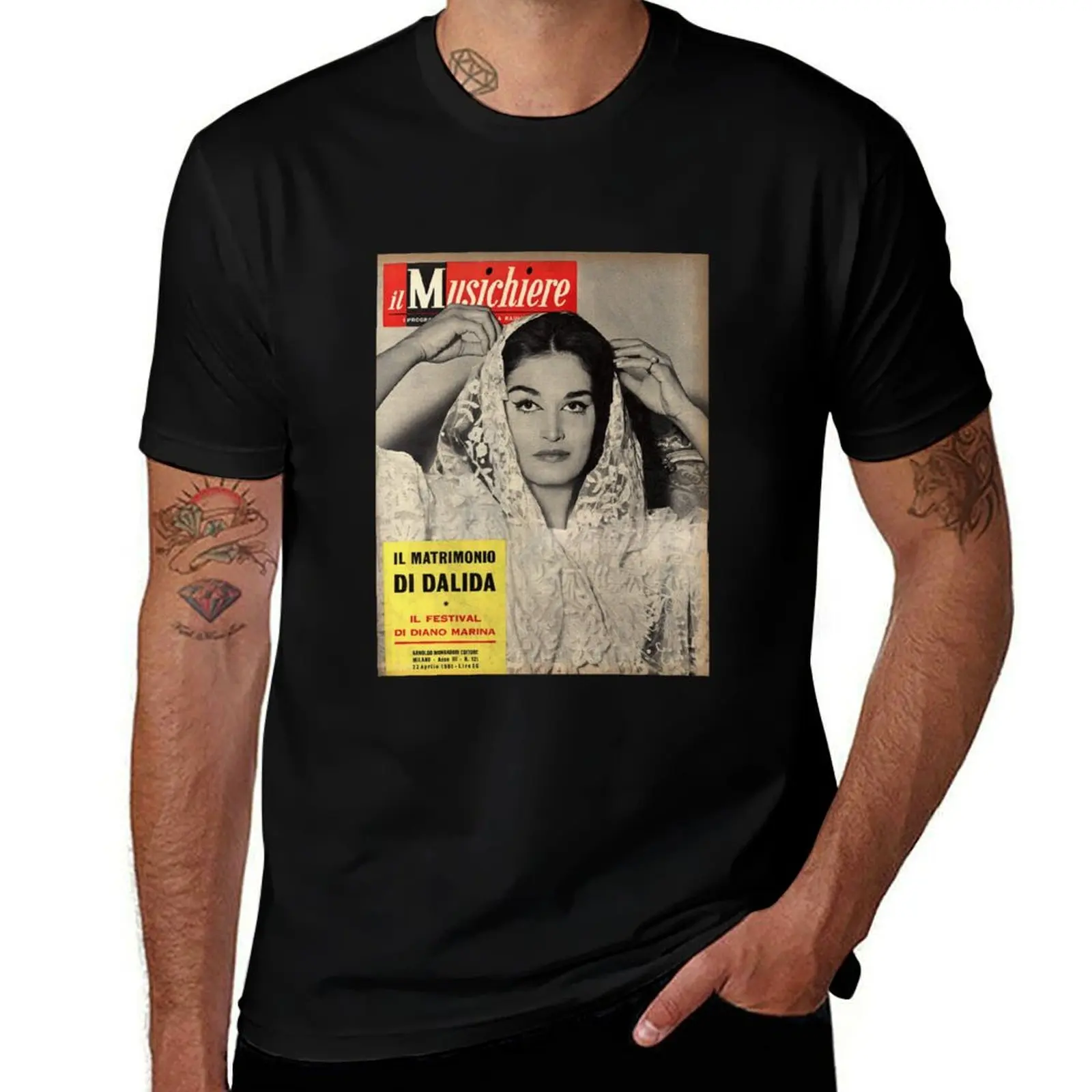 

Dalida Musichiere T-Shirt Thanksgiving Casual Tee