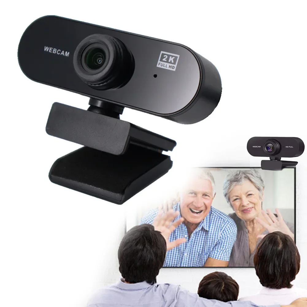 Micro 4K Webcam for Computer 2K Mini Webcam For PC Laptops Live Streaming FHD 1080P Web Camera For Work Meeting With Microphone