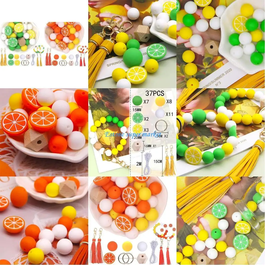 090b Candy Color Silicone Bead Baby Jewelry Acessórios DIY