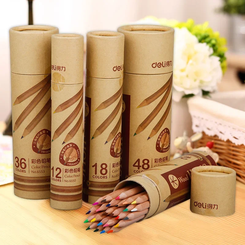 18/24/36colors Nature wood color pencil for drawing colored pencils pack colores profesionales School supplies