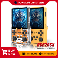 POWKIDDY NEW RGB20SX Handheld Game Console 720*720 4 Inch IPS Screen Built-in WIFI Retro Gaming Opending Linux Children's Gifts