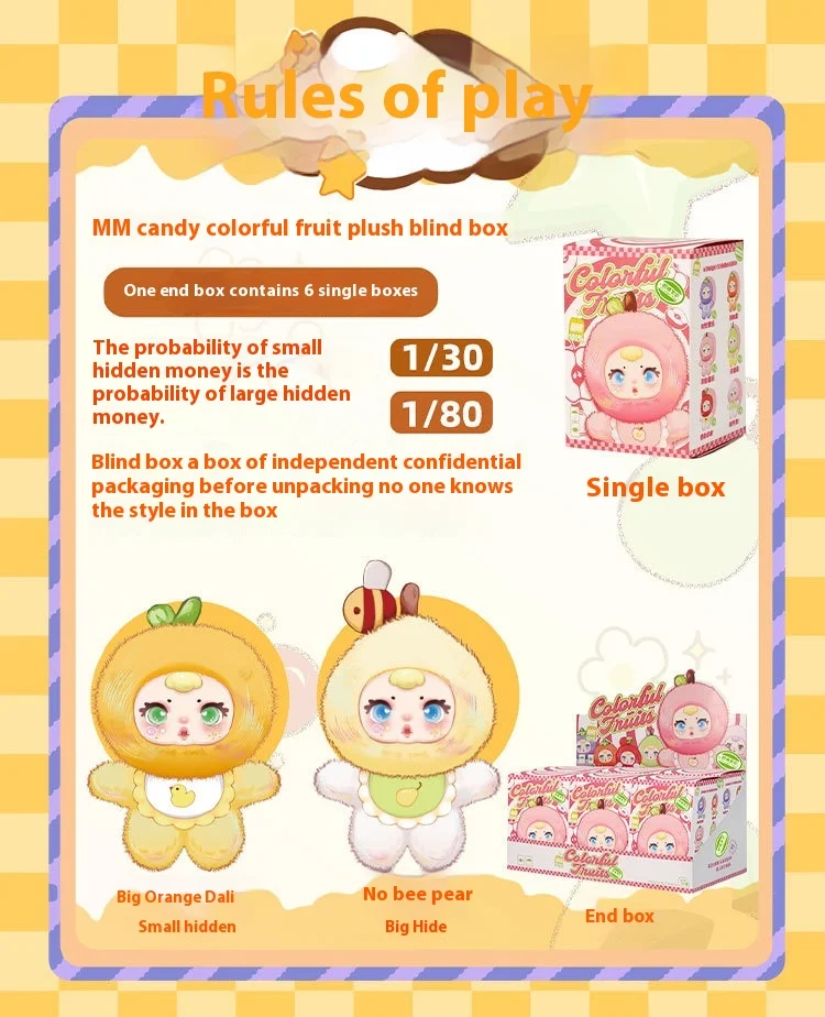Nommi V3 Ersatz 2025MM Candy Fruchtiges Plüschtier Blind Box Kreative Niedliche Desktop-Dekoration Trendiges Vinyl-Gesicht zum Sammeln – Detail 18