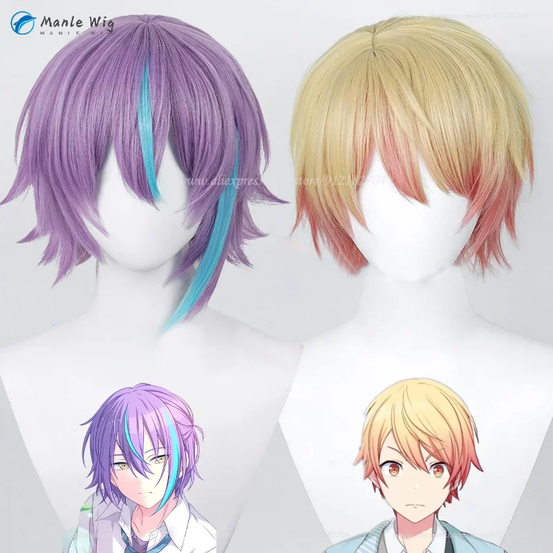 Anime Kamishiro Rui Tenma Tsukasa Cosplay Wig Heat Resistant Synthetic Hair Party Wigs + Wig Cap